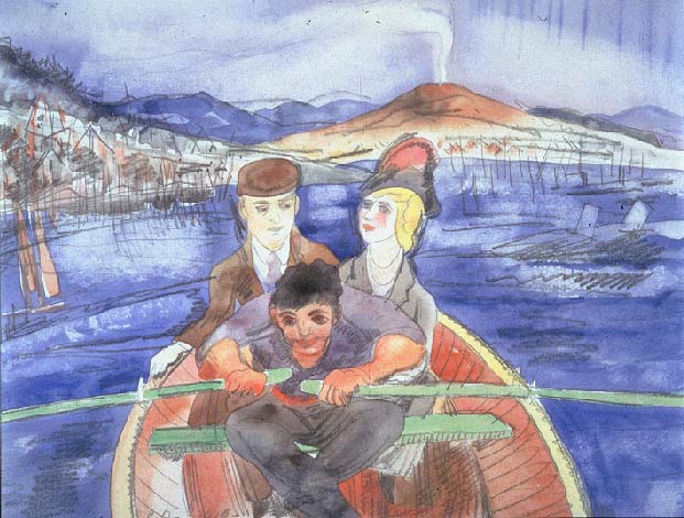 The Boat Ride from Sorrento (1919) - Charles Demuth Tablo