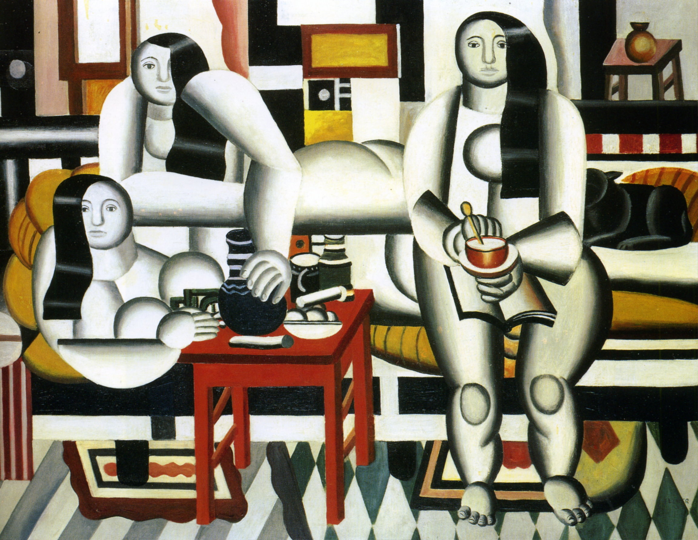 The Breakfast (1921) - Fernand Léger Tablo