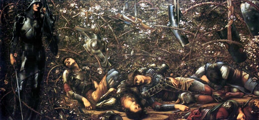 The Briar Wood (1870) - Edward Burne-Jones Tablo