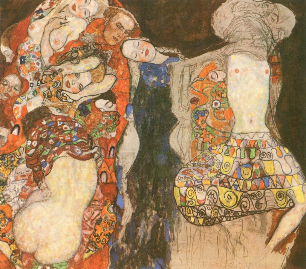 The Bride (unfinished) (1917) – Gustav Klimt Tablo