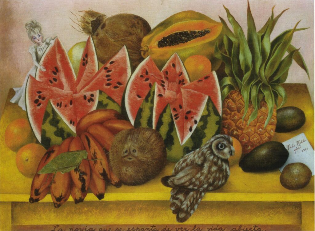The Bride Frightened at Seeing Life Opened (1943) - Frida Kahlo Tablo
