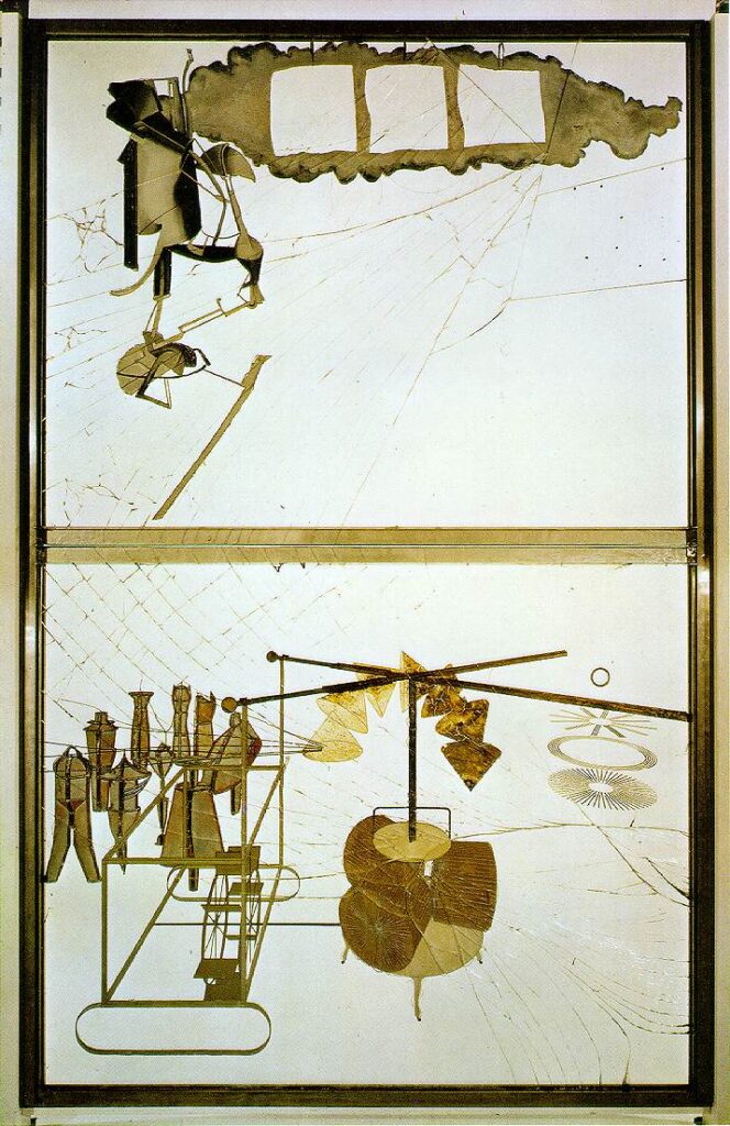 The Bride Stripped Bare by her Bachelors (1915) – Marcel Duchamp Tablo