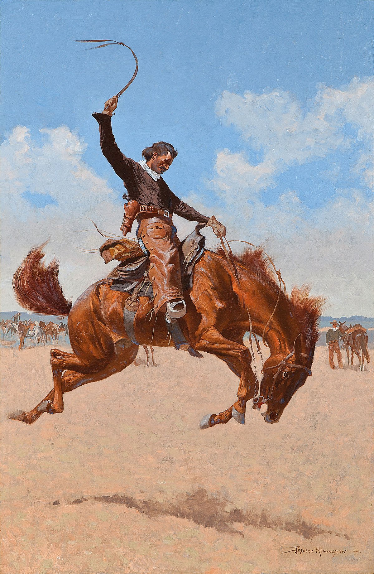 The Bronco Buster - Frederic Remington Tablo