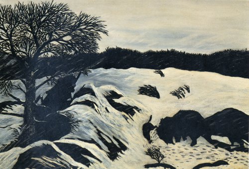 The Buffalo Hunt (1933) – Horace Pippin Tablo