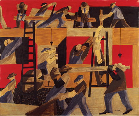 The Builders (1947) – Jacob Lawrence Tablo