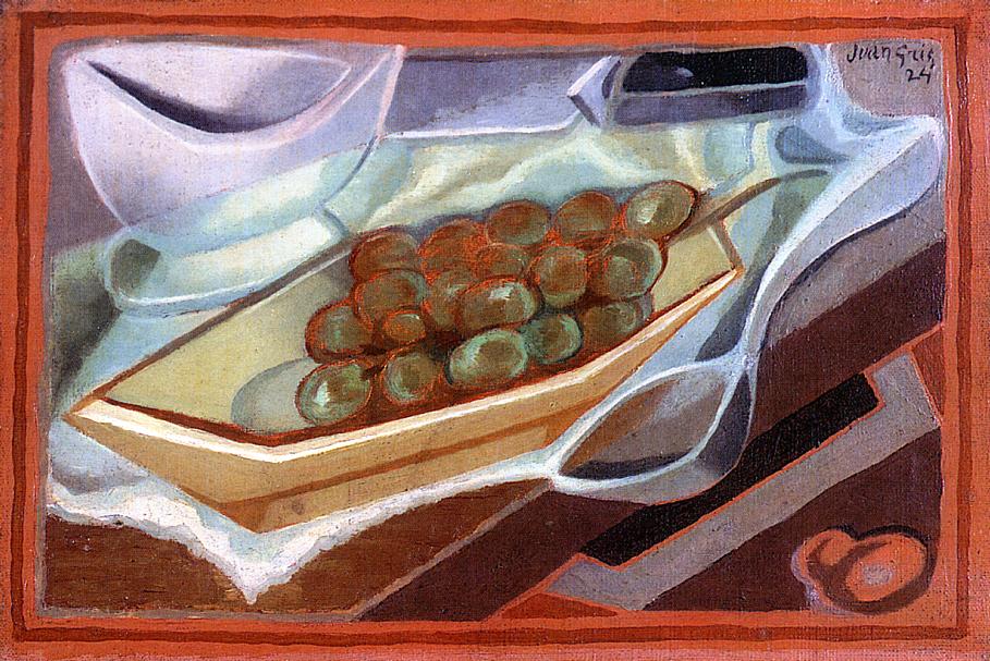 The Bunch of Grapes (1924) - Juan Gris Tablo