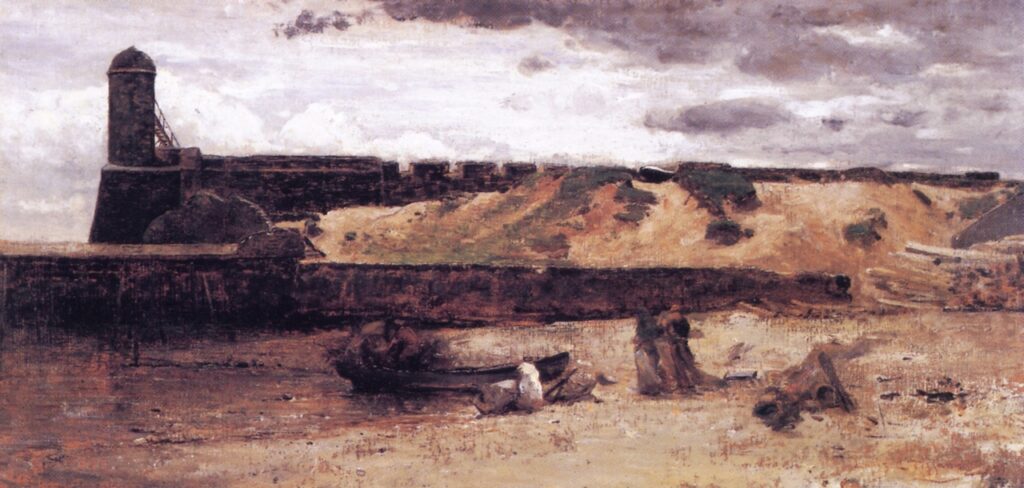 The Castillo de San Marcos, St. Augustine (1885) - Louis Comfort Tiffany Tablo
