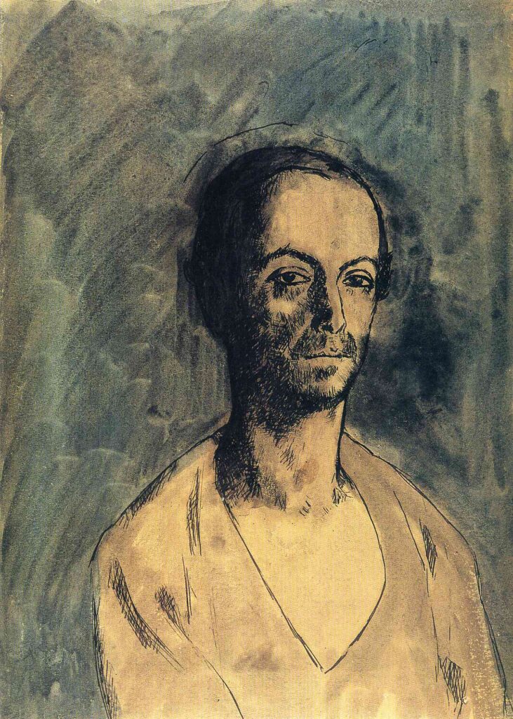 The Catalan Sculptor Manolo (Manuel Hugué) (1904) - Pablo Picasso Tablo