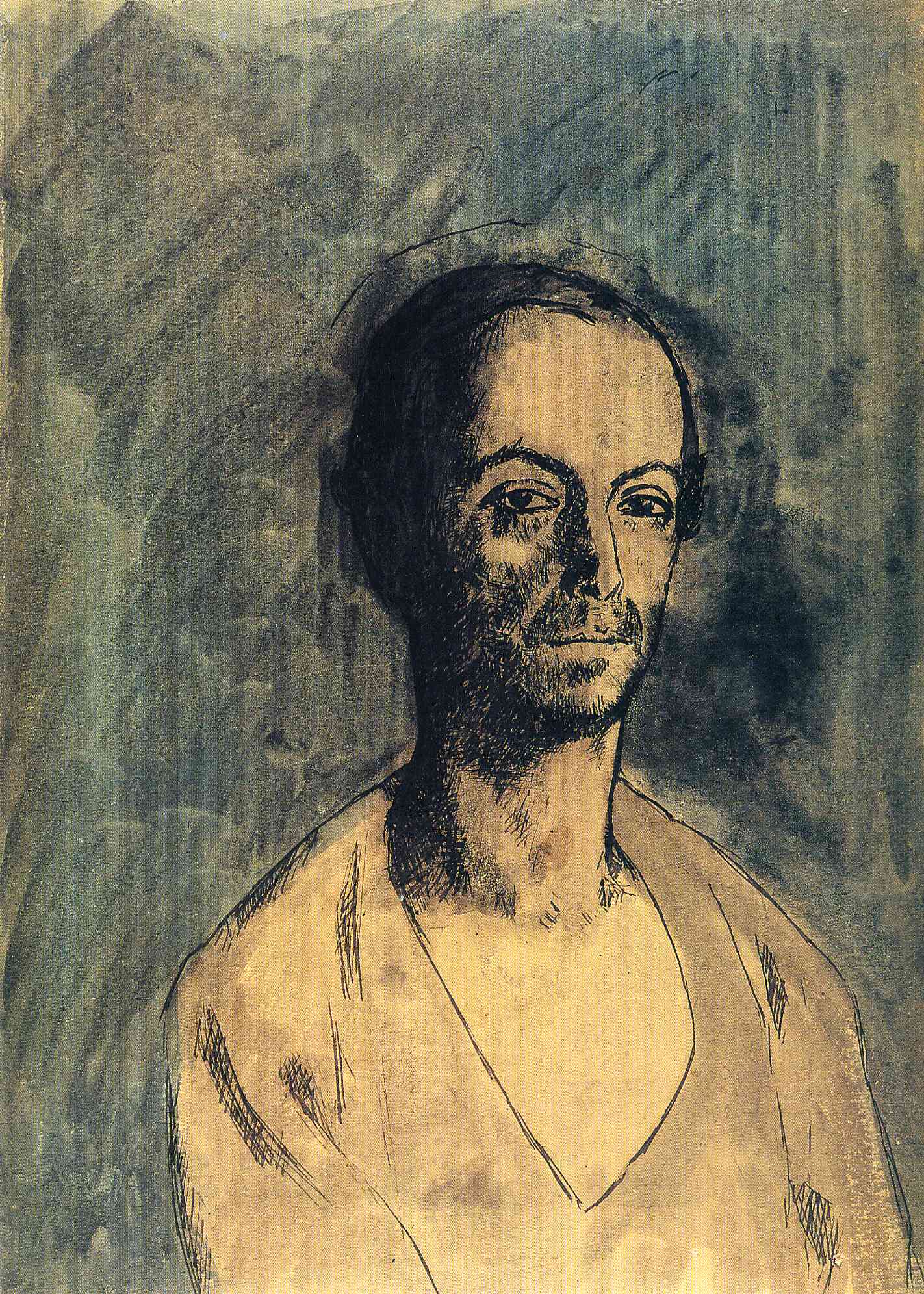 The Catalan Sculptor Manolo (Manuel Hugué) (1904) - Pablo Picasso Tablo