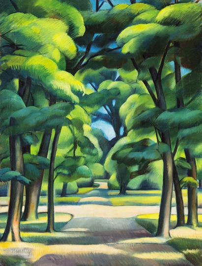 The City Park (1912) - Kmetty János Tablo