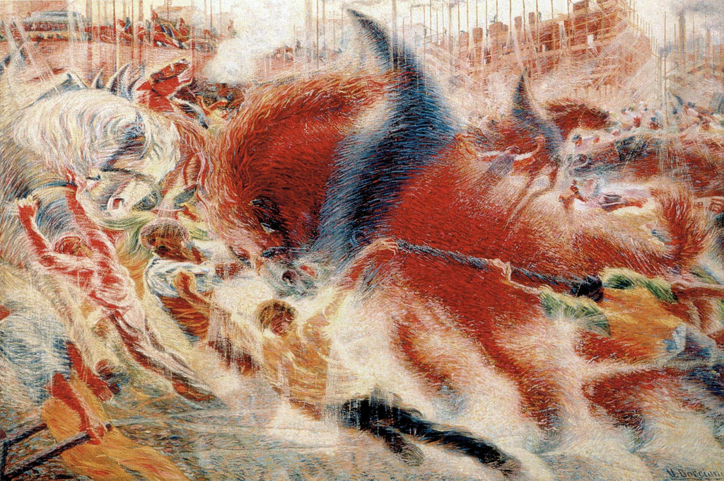 The City Rises (1910) – Umberto Boccioni Tablo