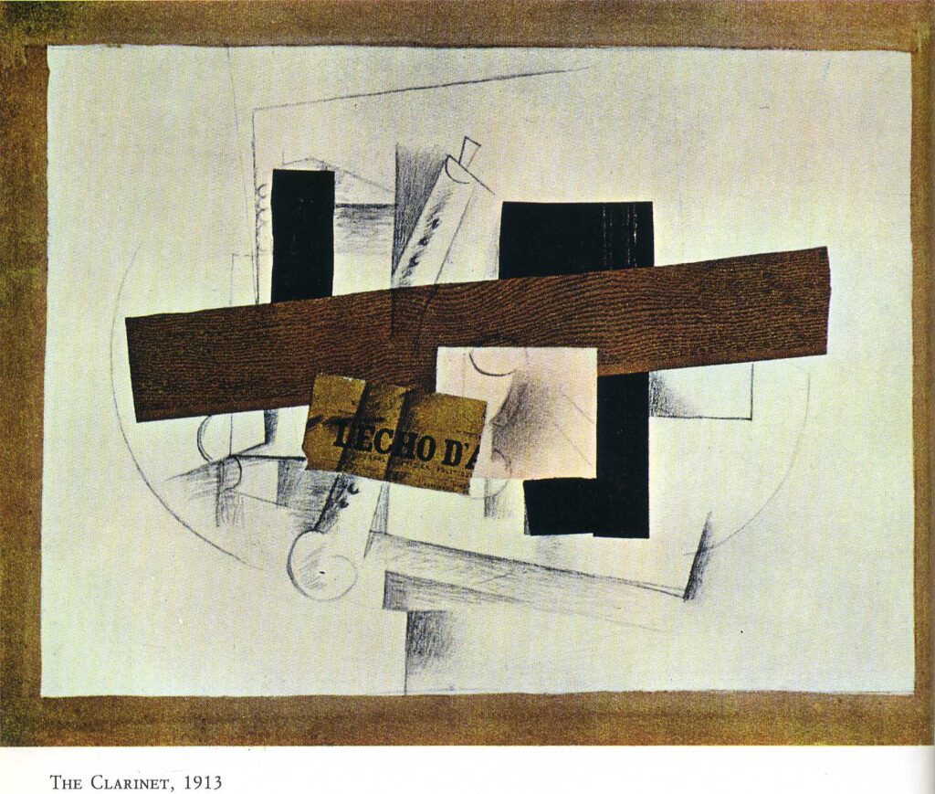 The Clarinet (Tenora) (1913) - Georges Braque Tablo
