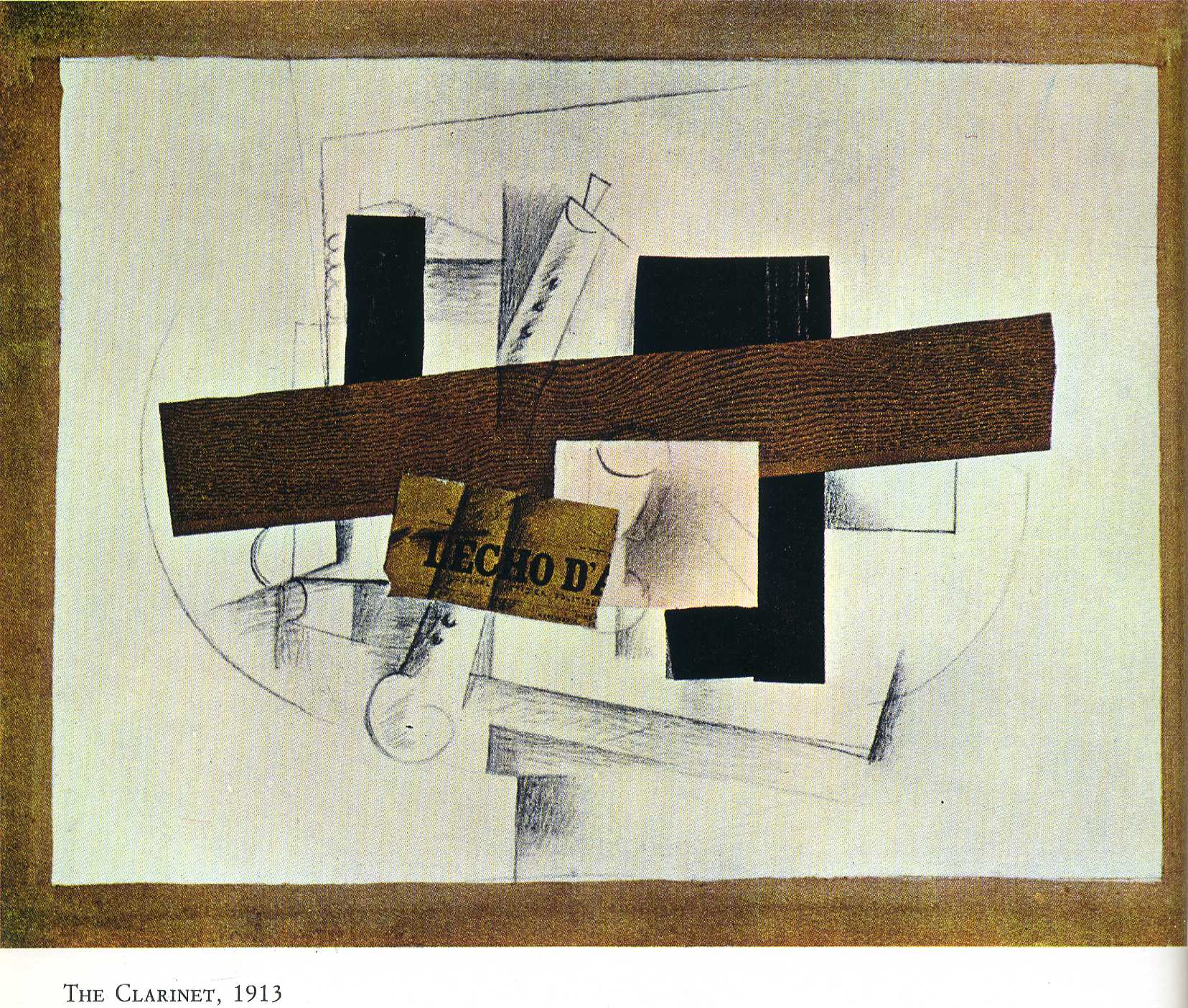 The Clarinet (Tenora) (1913) - Georges Braque Tablo