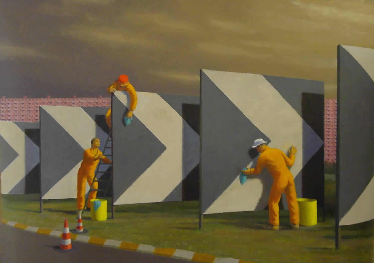 The Cleaners - Jeffrey Smart Tablo