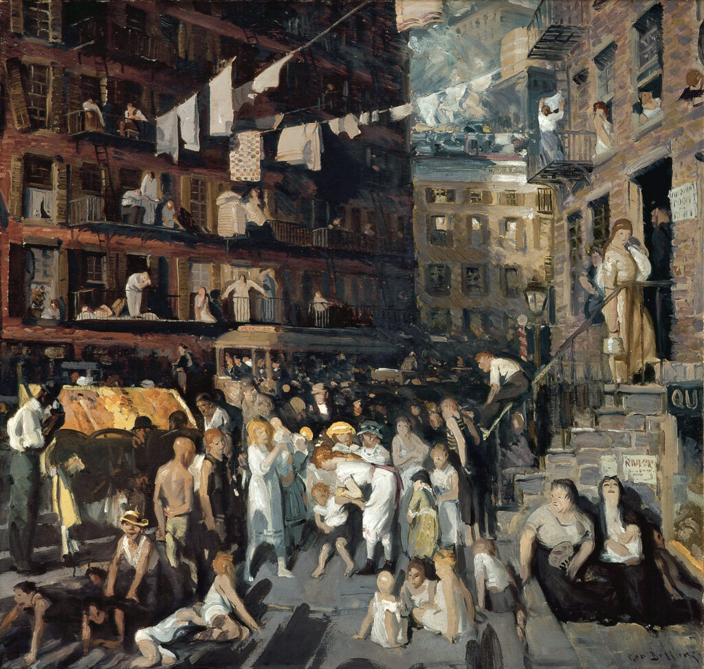 The Cliff Dwellers (1913) - George Bellows Tablo