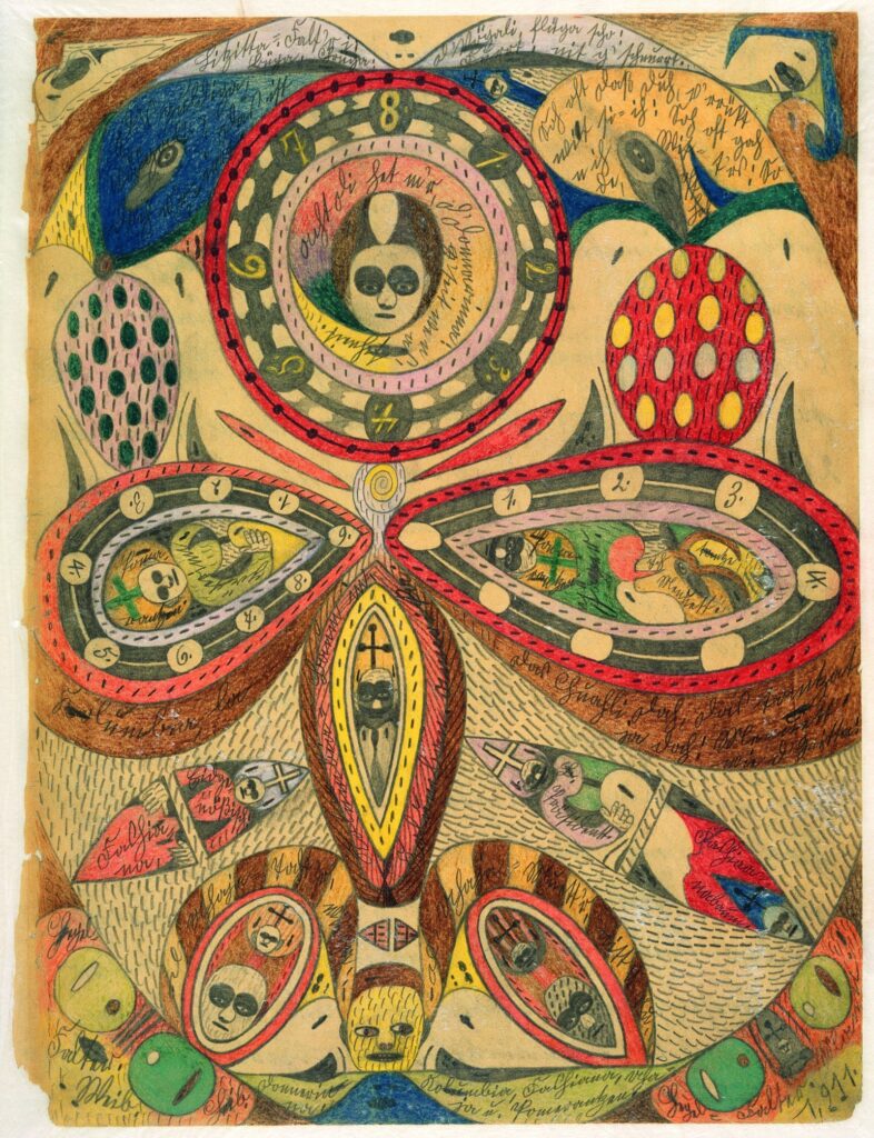 The Columbia Tree in Columban, America, Bitter Oranges - Adolf Wölfli Tablo
