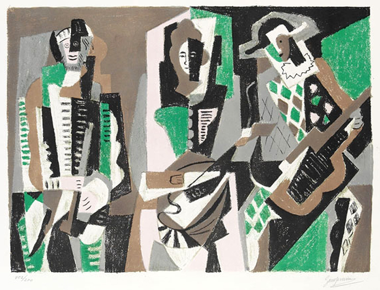 The Concert (1955) - Gino Severini Tablo