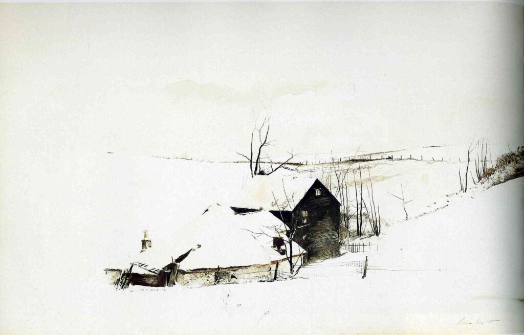 The Corner - Andrew Wyeth Tablo