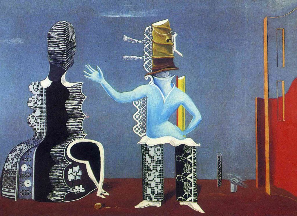 The Couple in Lace (1925) - Max Ernst Tablo