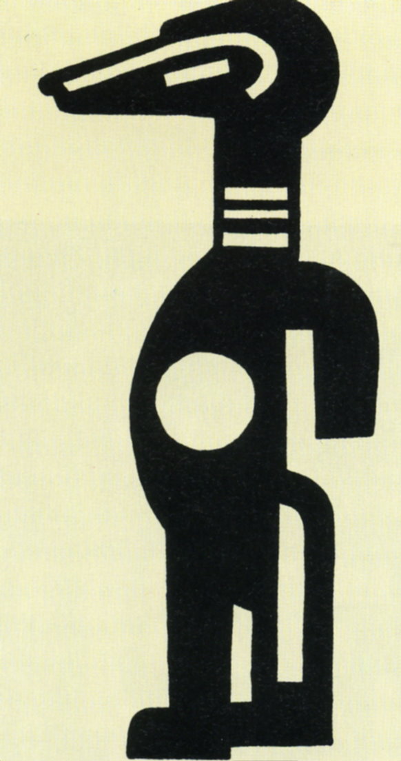 The Creation of the World Fetish drawing of costume (1923) - Fernand Léger Tablo