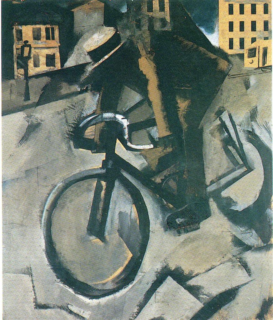 The Cyclist (1916) – Mario Sironi Tablo