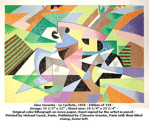 The Cyclist (1956) - Gino Severini Tablo