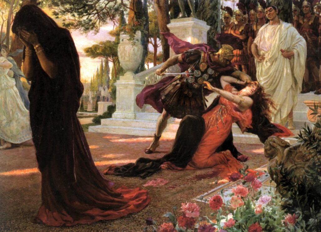 The Death of Messalina (1916) - Georges Rochegrosse Tablo