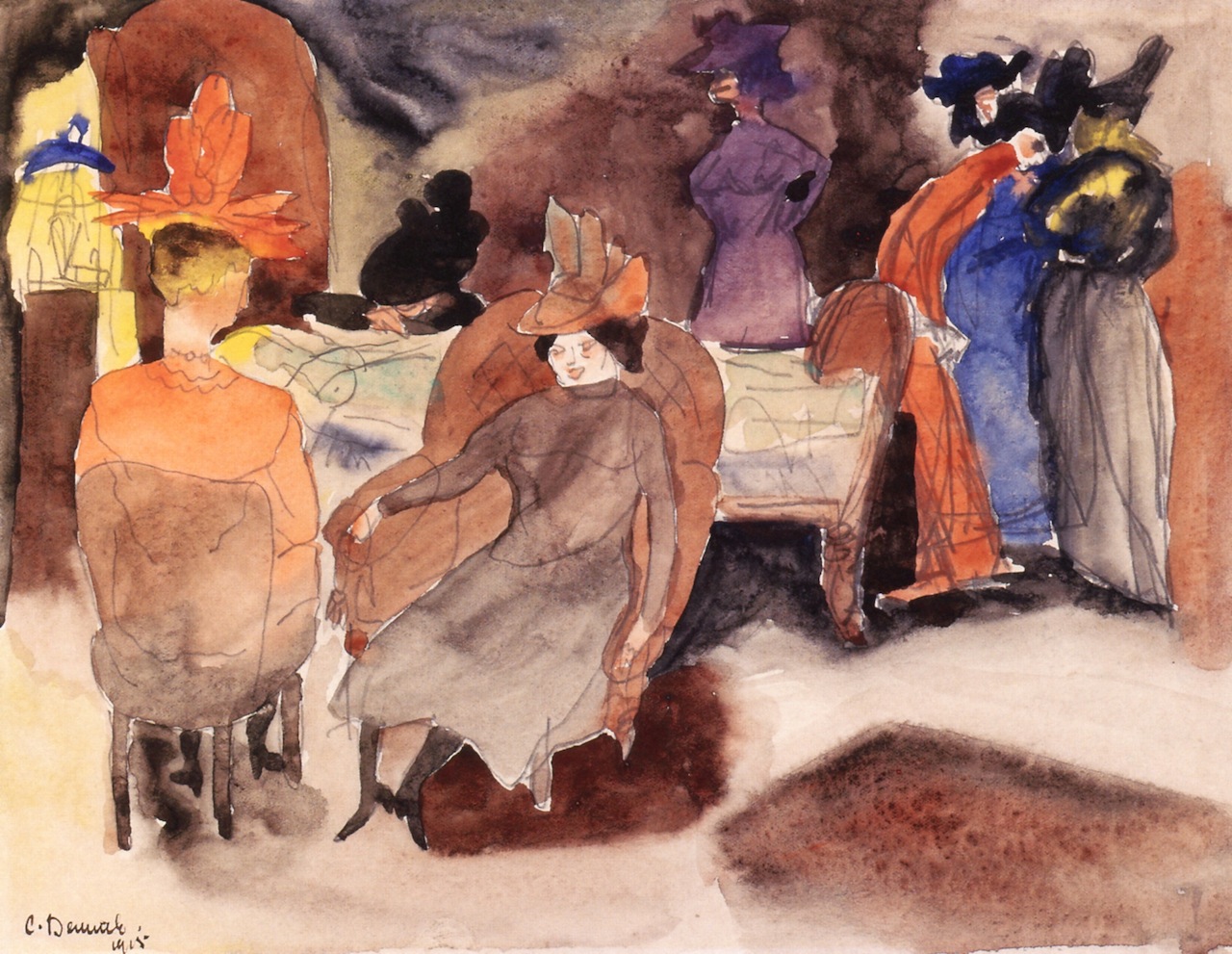 The Death of Nana (1915) - Charles Demuth Tablo