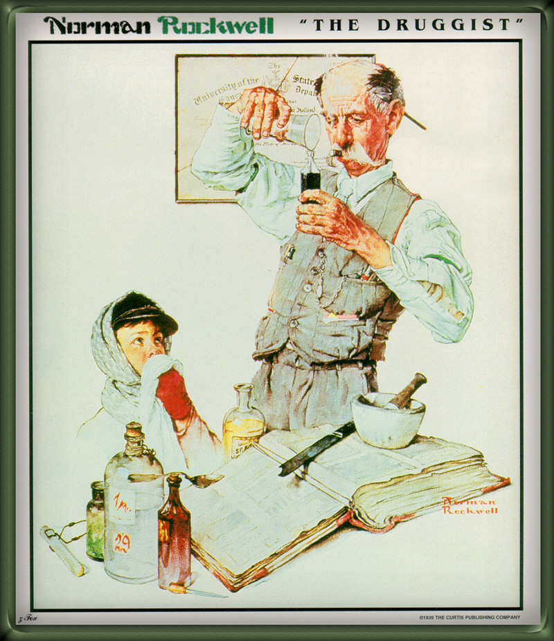 The Drugist (1939) - Norman Rockwell Tablo