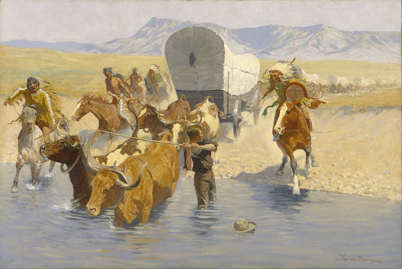 The Emigrants - Frederic Remington Tablo