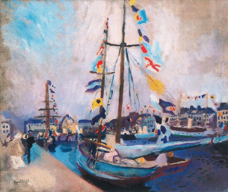 The Empavesado yacht (1905) - Raoul Dufy Tablo