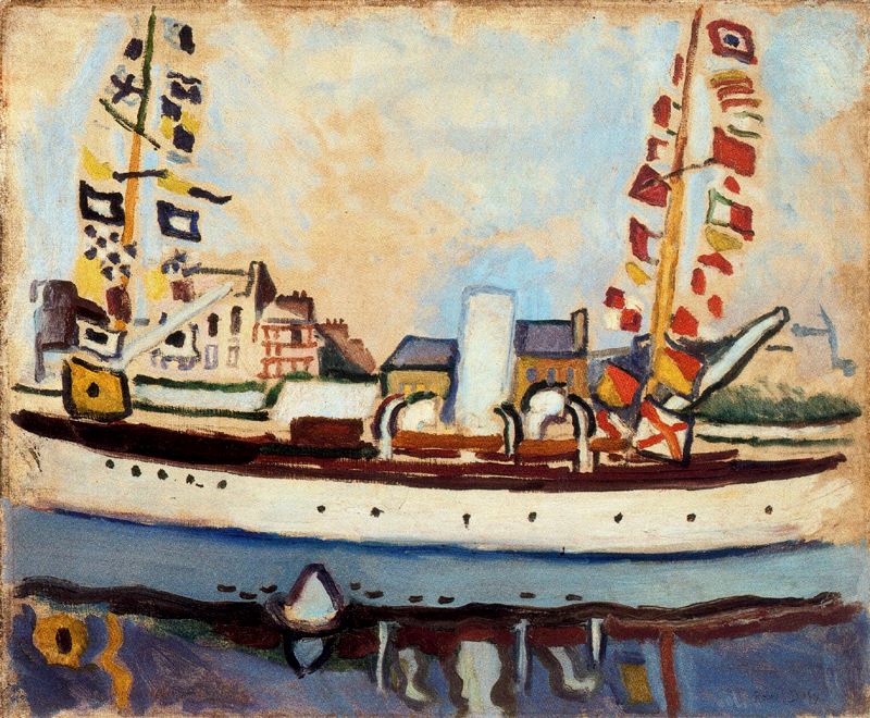 The English yacht (1906) - Raoul Dufy Tablo