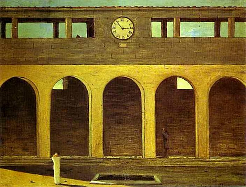 The Enigma of the Hour (1911) – Giorgio de Chirico Tablo