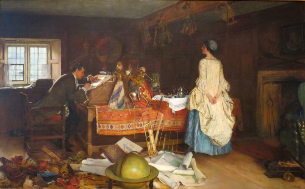 The Expansionist (the Traveled Man) (1899) - Francis Davis Millet Tablo