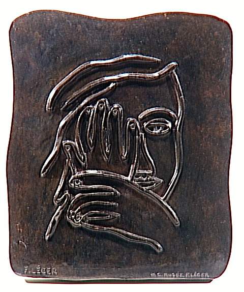 The Face (Face and Hands) - Fernand Léger Tablo