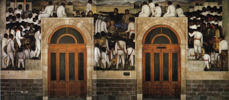 The Festival of The Distribution of The Land (1923) – Diego Rivera Tablo