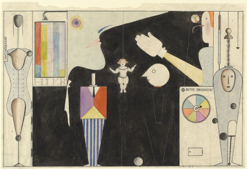 The Figural Cabinet (Das figurale Kabinett) (1922) – Oskar Schlemmer Tablo