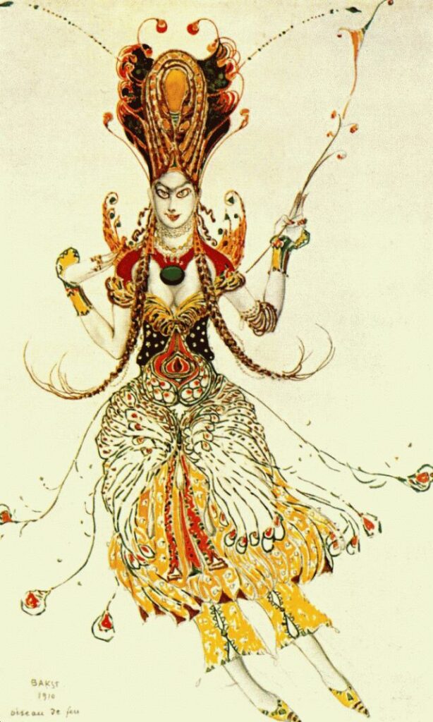 The Firebird (1910) - Léon Bakst Tablo