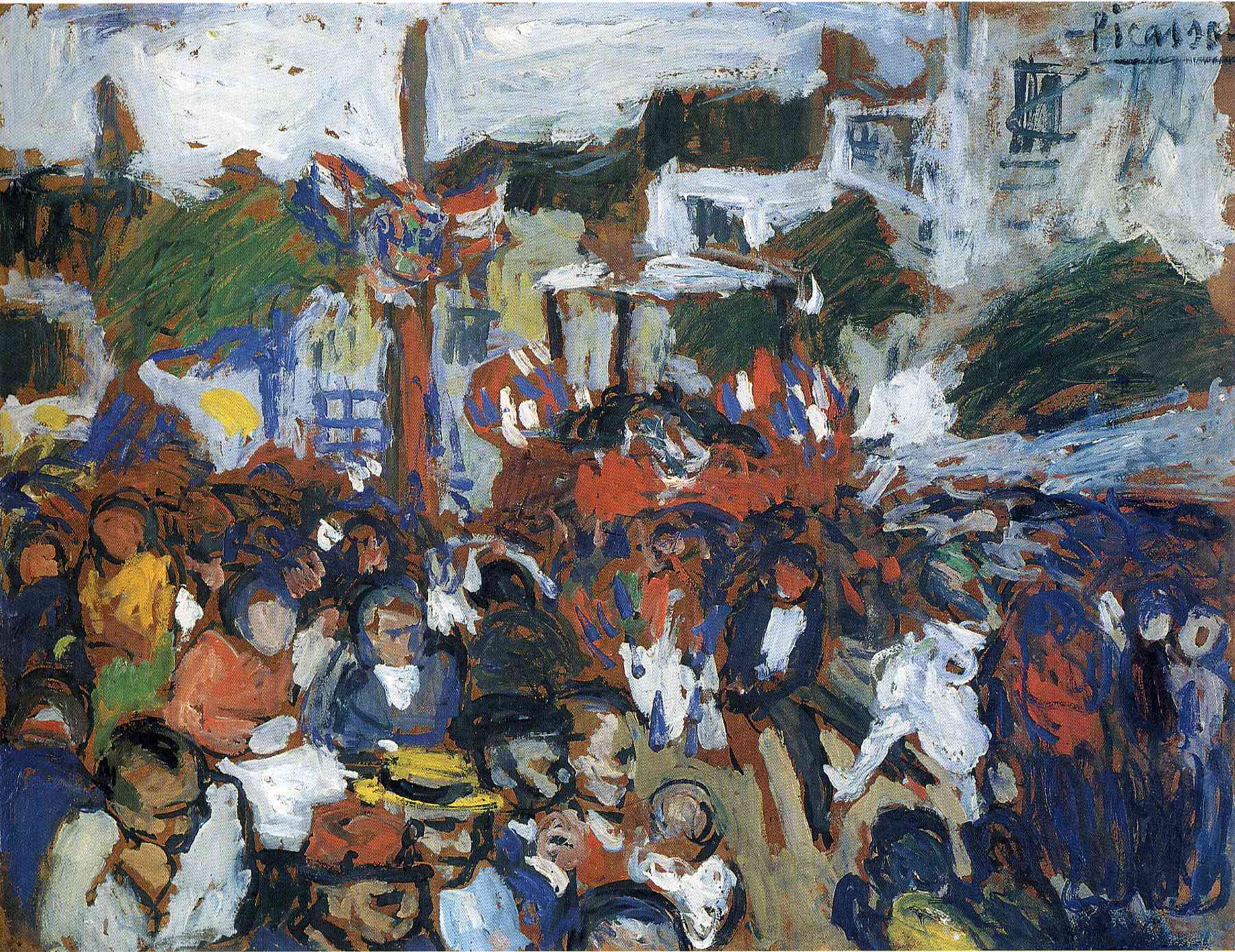 The Fourteenth of July (1901) - Pablo Picasso Tablo