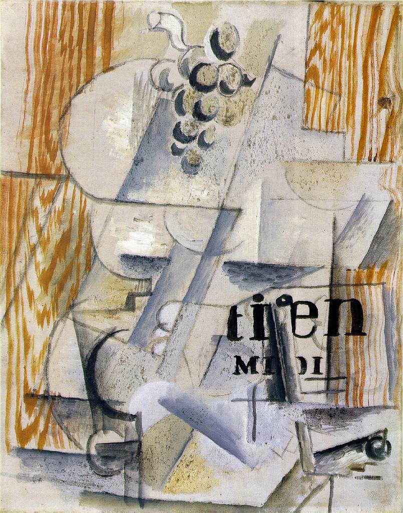The Fruitdish (1912) - Georges Braque Tablo