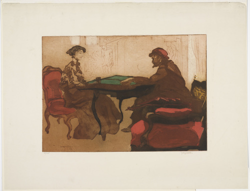 The Game of Backgammon (1903) - Jacques Villon Tablo