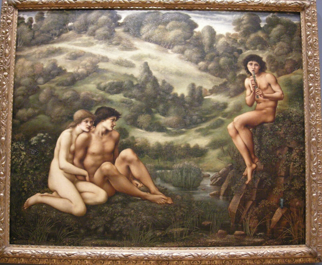 The Garden Of Pan (1886) - Edward Burne-Jones Tablo