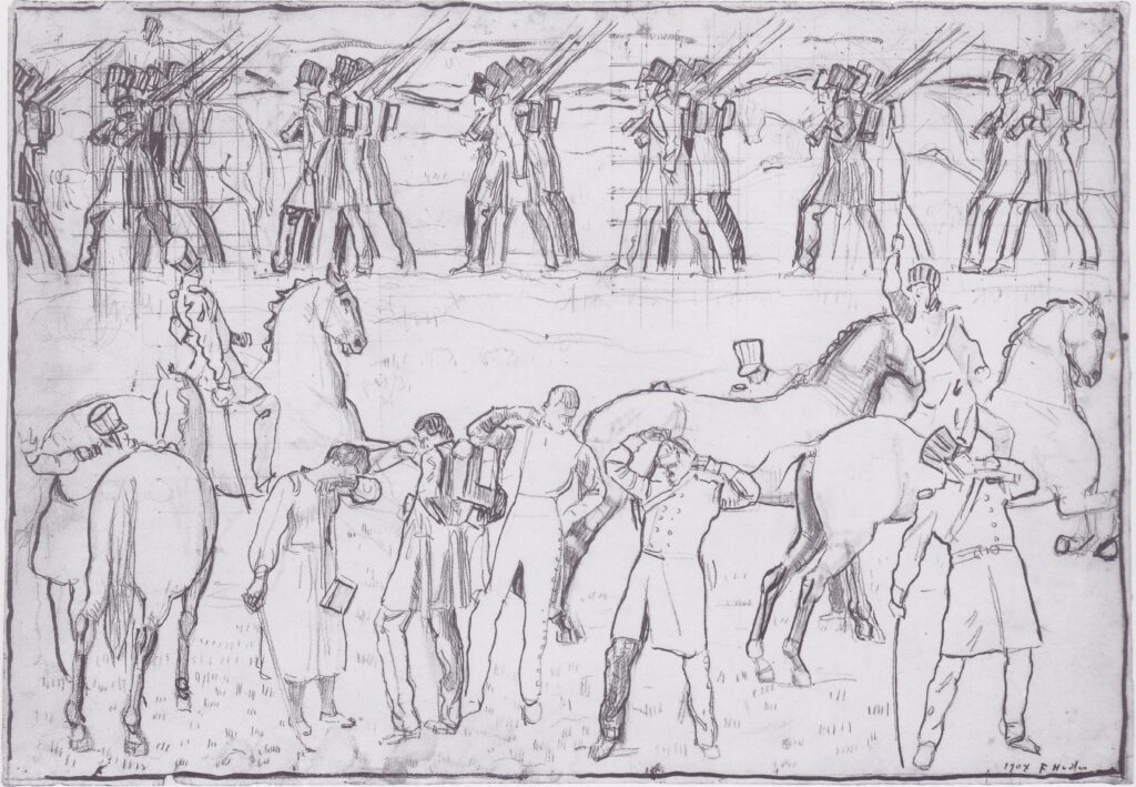 The German students in the War of Liberation of 1813 (1908) – Ferdinand Hodler Tablo
