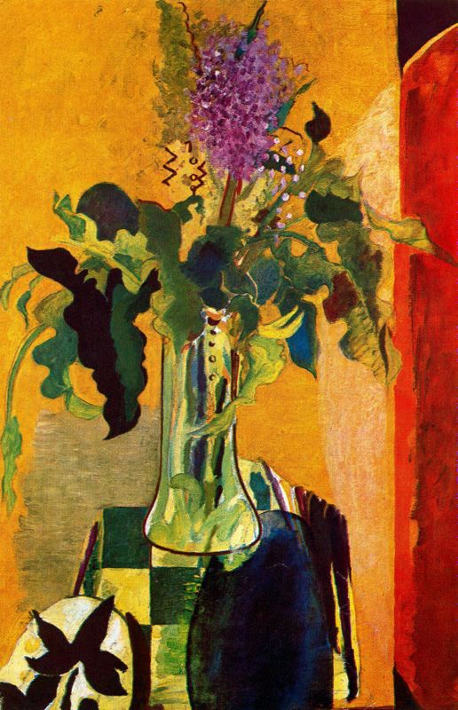 The Glass of Lilac (1946) - Georges Braque Tablo