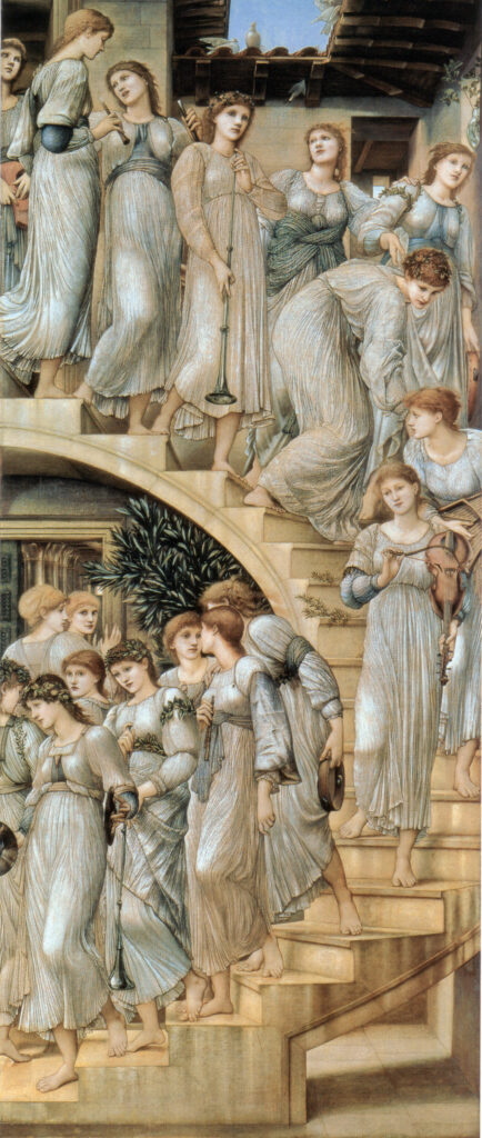 The Golden Stairs (1876) - Edward Burne-Jones Tablo