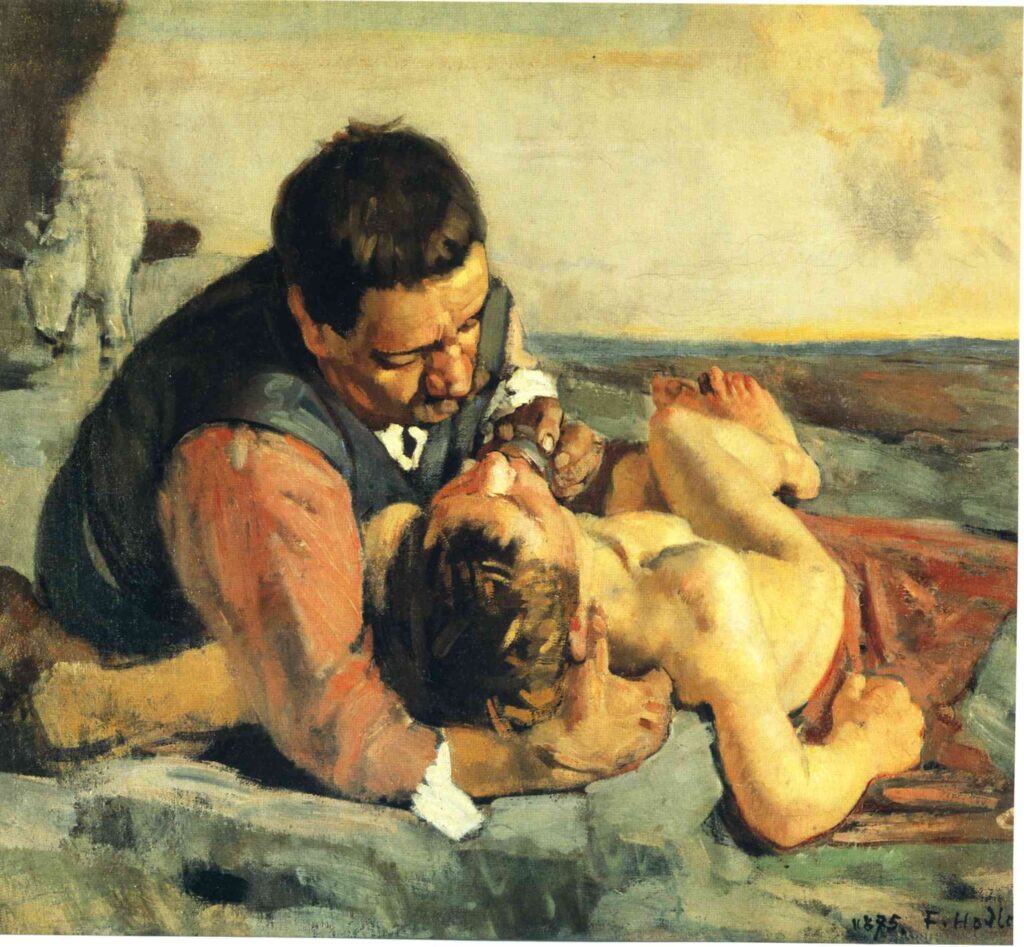 The Good Samaritan (1885) - Ferdinand Hodler Tablo