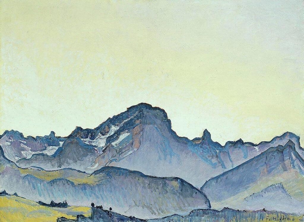 The Grand Muveran (1911) - Ferdinand Hodler Tablo