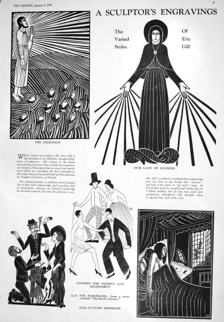 The Graphic (1930) - Eric Gill Tablo