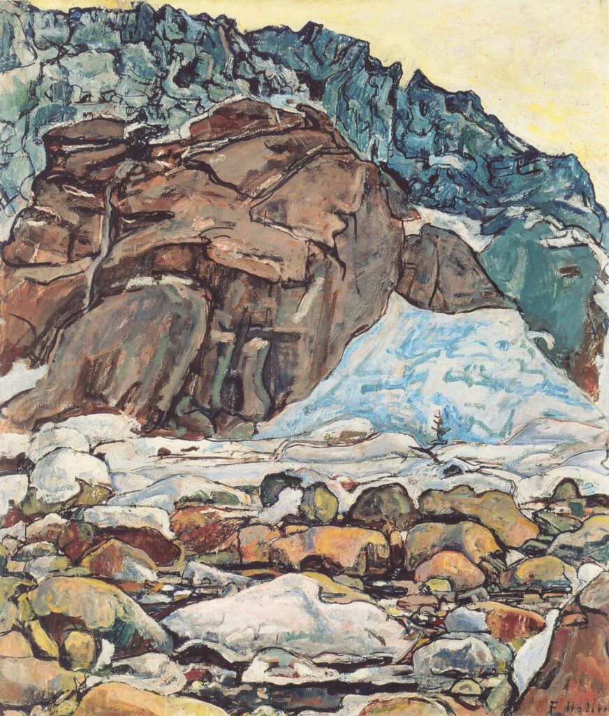 The Grindelwald glacier (1912) - Ferdinand Hodler Tablo