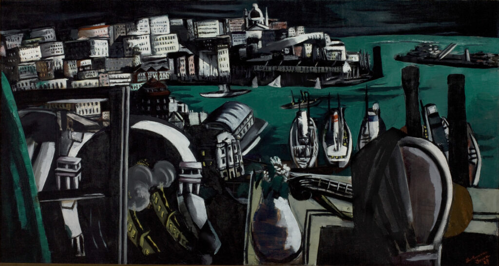 The Habor of Genua (1927) - Max Beckmann Tablo